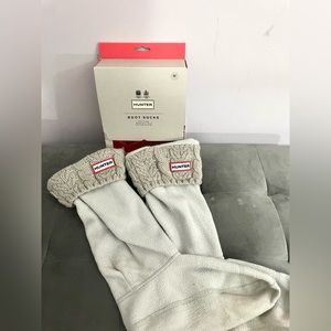 Hunter Boot Knit Socks Gray Medium